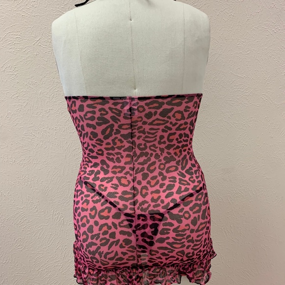 Starline‎ Sheer Leopard Chemise - Picture 2 of 3